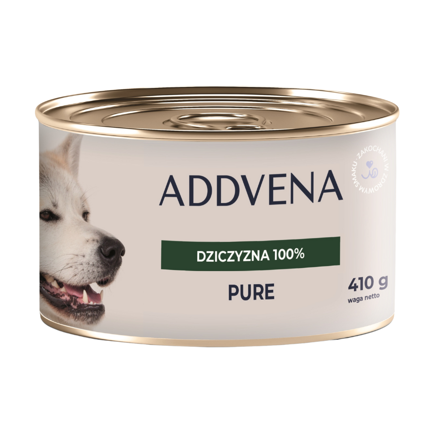 PURE Dziczyzna 100% karma mokra dla psów 410g