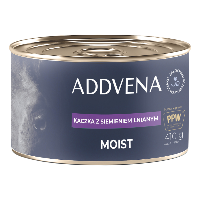 Moist Kaczka z siemieniem i buraczkami karma mokra dla psów 410g