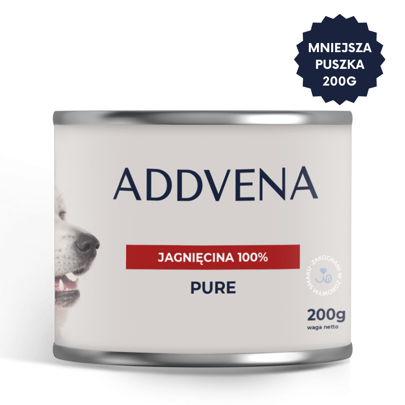 PURE Jagnięcina 100% karma mokra dla psów 200g
